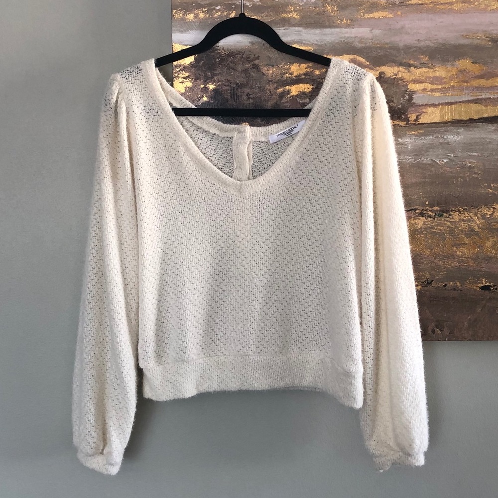 NWOT Project Social T Harlow Chenille Sweater - Picture 4 of 6